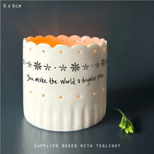 Load image into Gallery viewer, 5696 Scallop Tea Light Holder - You make the world
