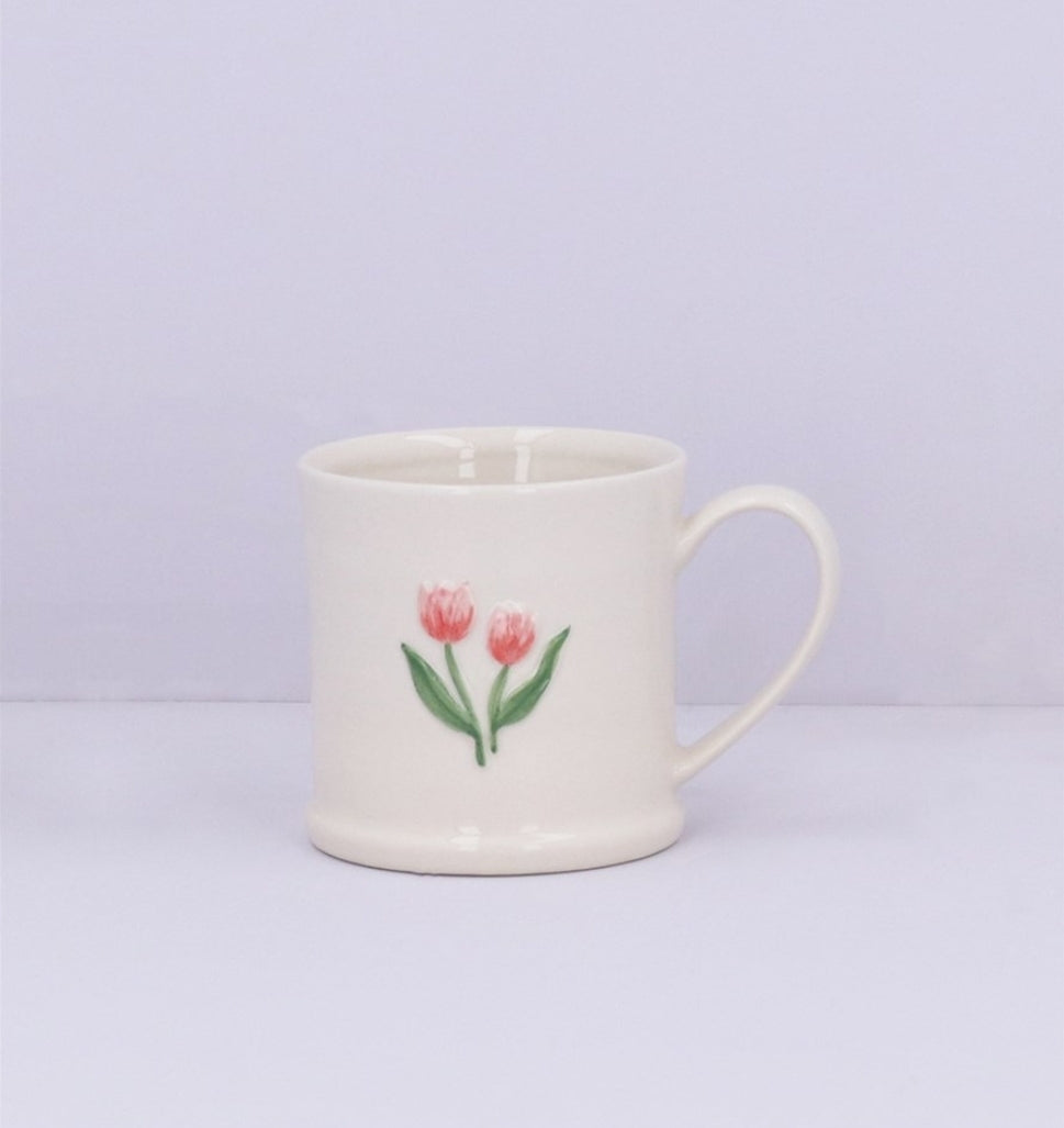Stoneware Mini Mug - Tulips