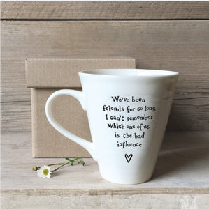 4161 Bad Influence Porcelain Sentiment Mug