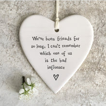 Load image into Gallery viewer, 4211 Porcelain Round Heart - Friends For So Long
