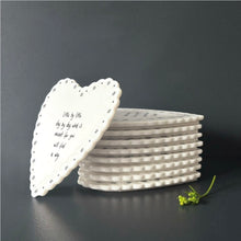 Load image into Gallery viewer, 245 Scallop Heart Porcelain Coaster - Little by little
