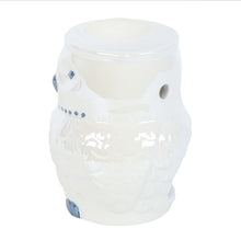 Load image into Gallery viewer, Owl Shaped Iridescent Oil Burner and Wax Warmer
