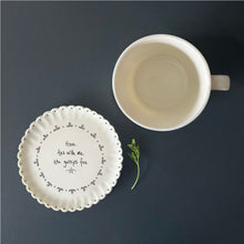 Load image into Gallery viewer, 223 Scallop Porcelain Coaster - Have tea with me

