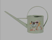 Load image into Gallery viewer, Wrendale Designs 'Sleeping on the Job' Border Collie and Rabbit Watering Can
