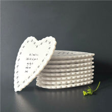Load image into Gallery viewer, 247 Scallop Heart Porcelain Coaster - All I need
