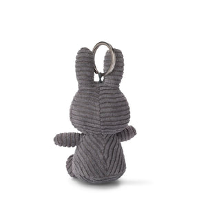Miffy Eco Corduroy Keyring Grey