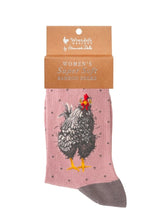 Load image into Gallery viewer, Wrendale Designs 'Curious Hen' Chicken Socks
