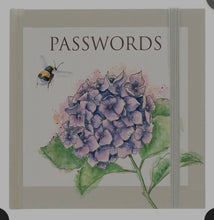 Load image into Gallery viewer, Wrendale Designs 'Hydrangea' Bee Password Book
