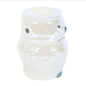 Owl Shaped Iridescent Oil Burner and Wax Warmer