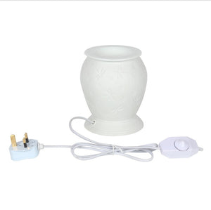 Dragonfly White Ceramic Electric Burner