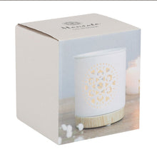 Load image into Gallery viewer, White Mandala Cut Out Oil Burner

