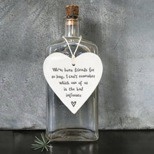 Load image into Gallery viewer, 4211 Porcelain Round Heart - Friends For So Long
