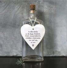 Load image into Gallery viewer, 4201 Porcelain Round Heart - In This Family
