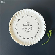 Load image into Gallery viewer, 223 Scallop Porcelain Coaster - Have tea with me
