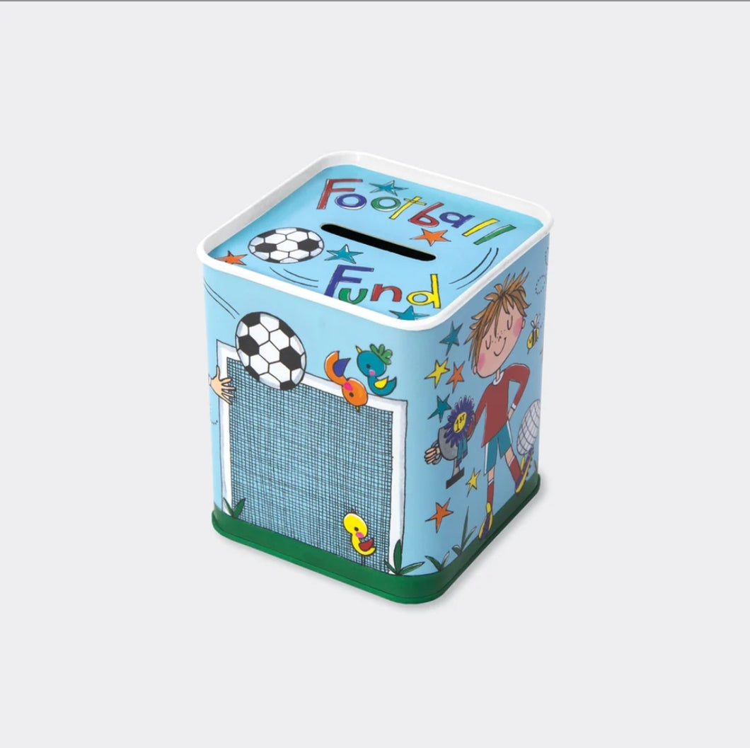 Money Box Tin - Football Fund
