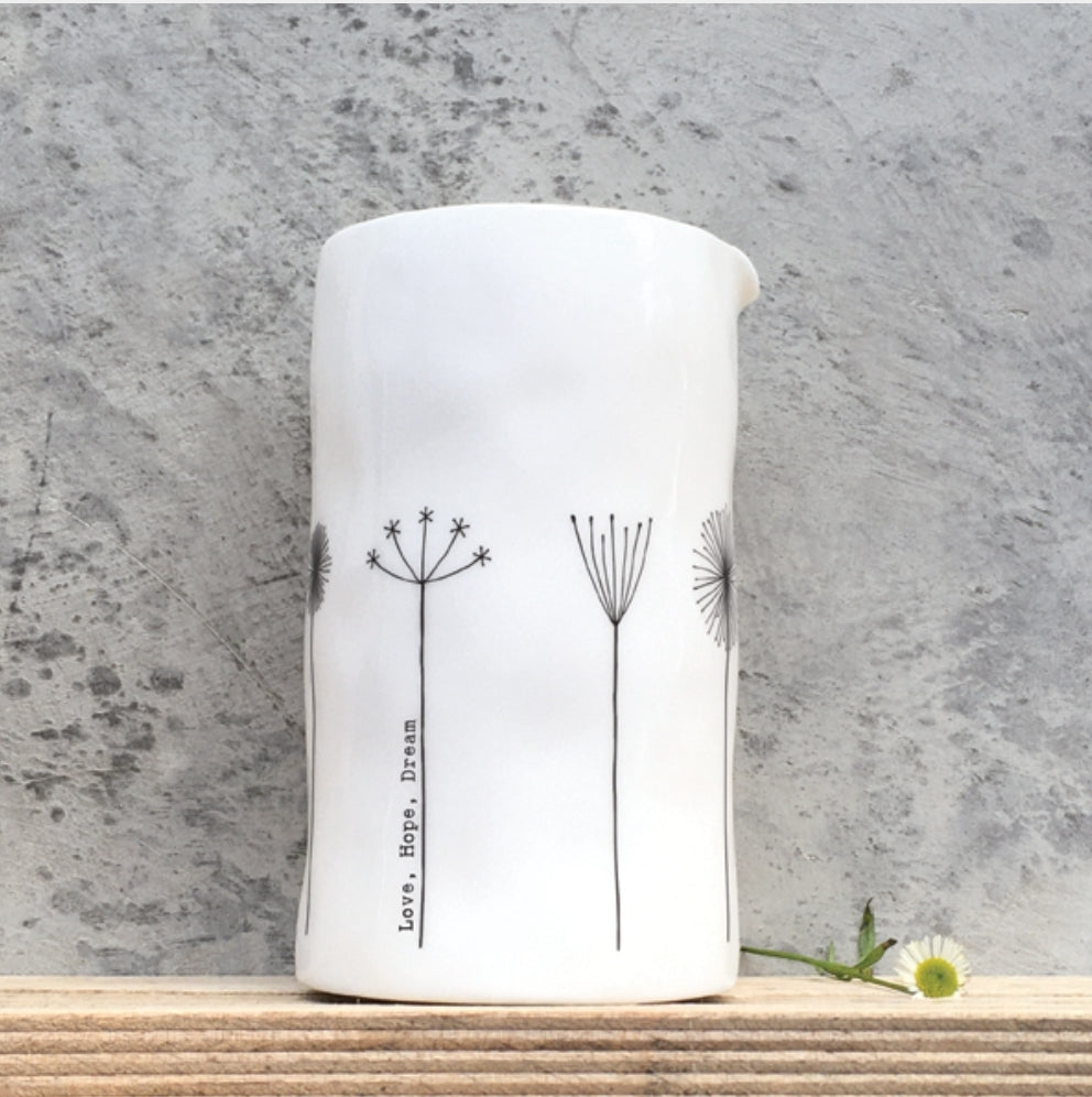 5986 Love Hope Dream Large Hedgerow Porcelain Jug