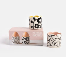 Load image into Gallery viewer, Flower/Heart Set of 2 Egg Cups
