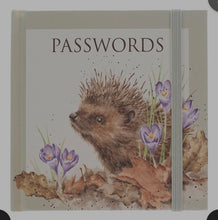 Load image into Gallery viewer, Wrendale Designs 'New Beginnings' Hedgehog Password Book

