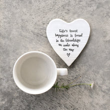 Load image into Gallery viewer, 87 Porcelain Coaster - Life&#39;s Truest Happiness
