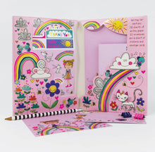 Load image into Gallery viewer, Letter Writing Set Wallet - Over The Rainbow
