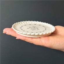 Load image into Gallery viewer, 223 Scallop Porcelain Coaster - Have tea with me
