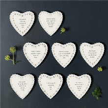Load image into Gallery viewer, 241 Scallop Heart Porcelain Coaster - Sometimes amazing people
