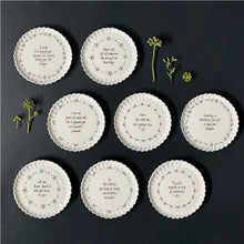 Load image into Gallery viewer, 223 Scallop Porcelain Coaster - Have tea with me
