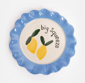 Lemons Big Squeeze Ceramic Plate