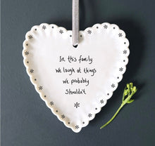 Load image into Gallery viewer, 6275 Scallop Hanging Heart - In this family
