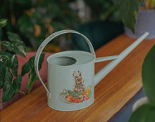 Load image into Gallery viewer, Wrendale Designs 'Sleeping on the Job' Border Collie and Rabbit Watering Can
