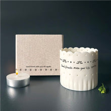 Load image into Gallery viewer, 5695 Scallop Tea Light Holder - Good friends
