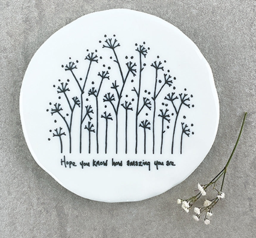 206 How Amazing Porcelain Coaster