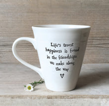 Load image into Gallery viewer, 4163 Truest Happiness Porcelain Sentiment Mug
