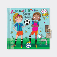 Load image into Gallery viewer, SD44 Lockable Secret Diary - Girls Football Star
