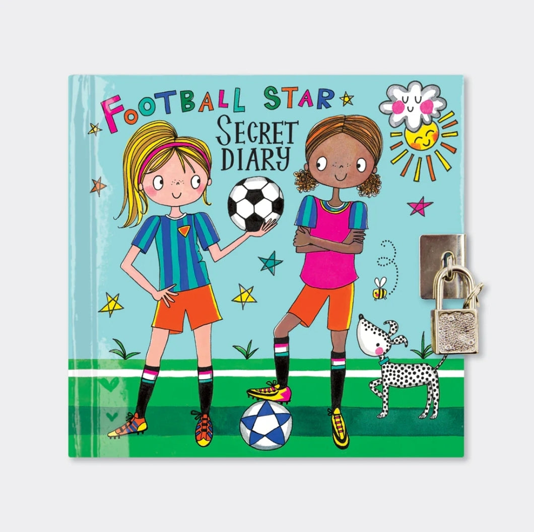 SD44 Lockable Secret Diary - Girls Football Star