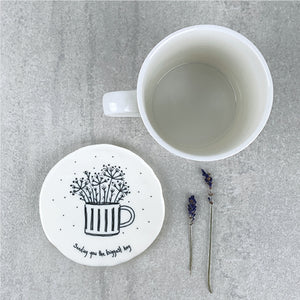 190 Round Porcelain Coaster- Sending You The Biggest Hug