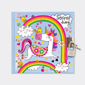 SD15 Lockable Secret Diary - Unicorns