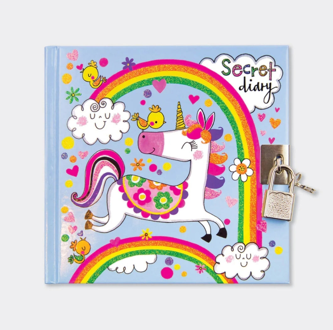 SD15 Lockable Secret Diary - Unicorns