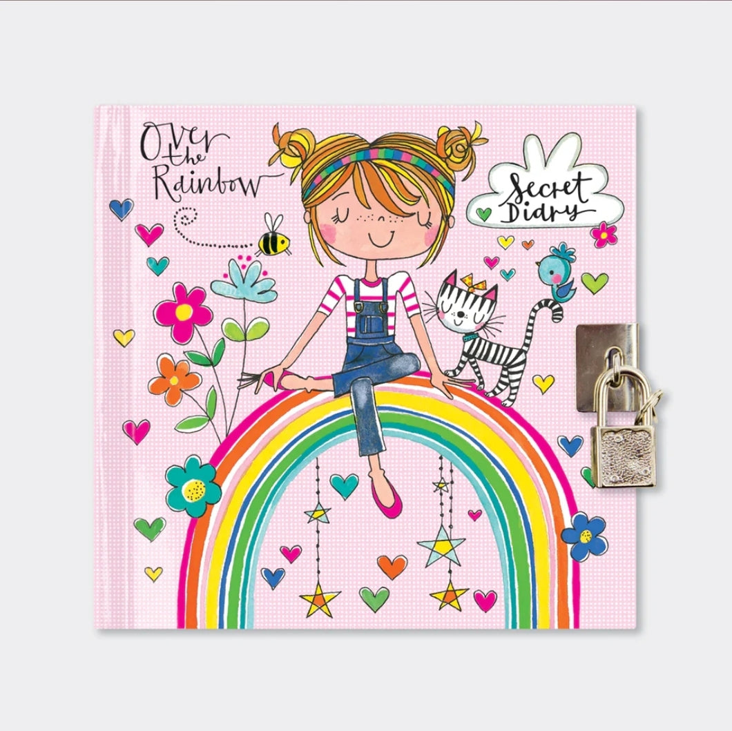 SD30 Lockable Secret Diary - Over The Rainbow