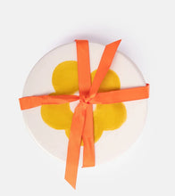 Load image into Gallery viewer, Set of 4 Stoneware Flower Coasters
