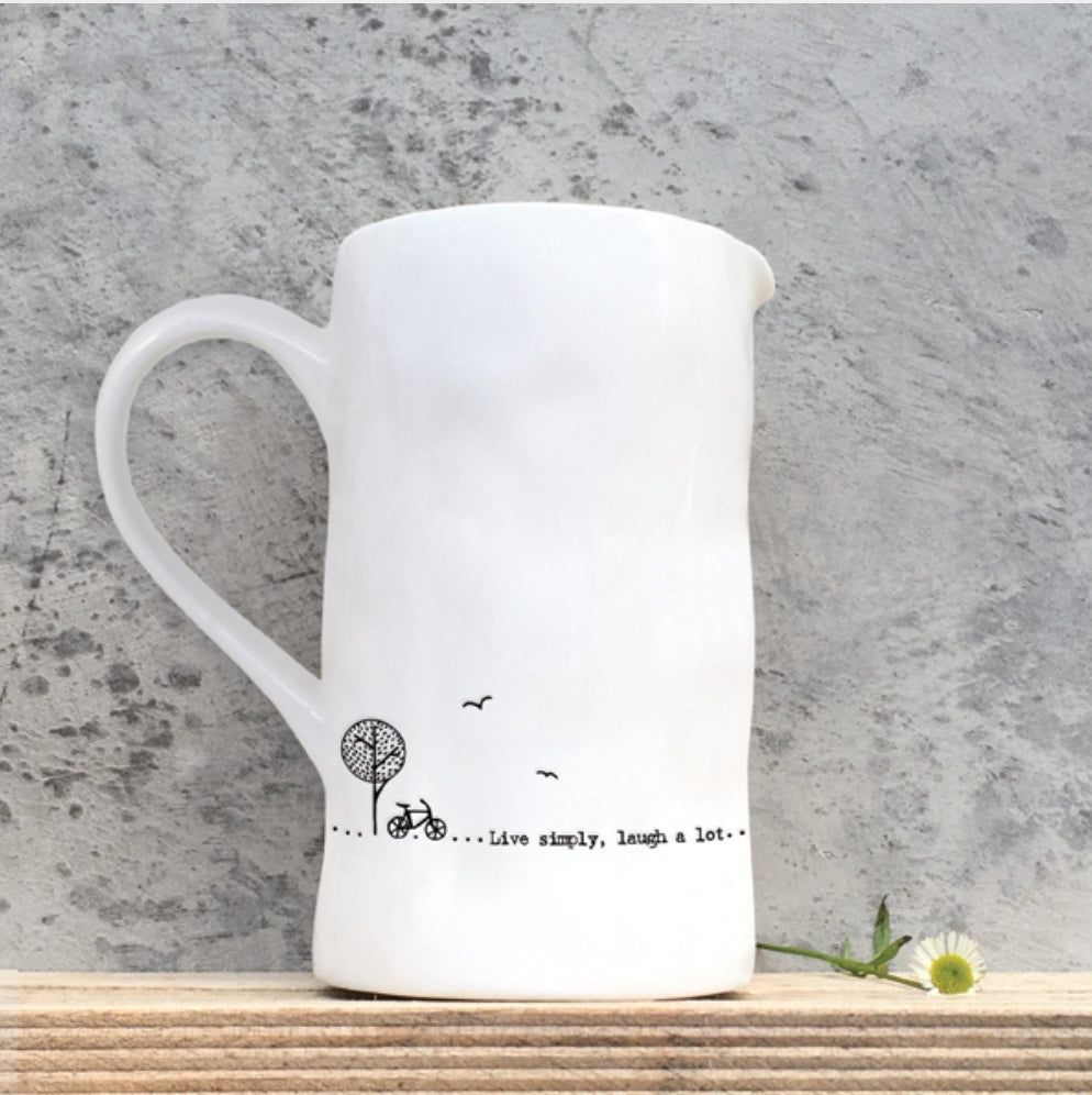 5980 Live Simply Large Porcelain Jug