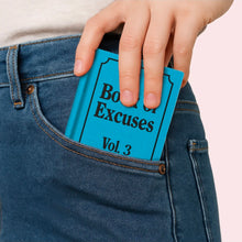 Load image into Gallery viewer, Book Of Excuses A7 Fabric Hardback Notebook
