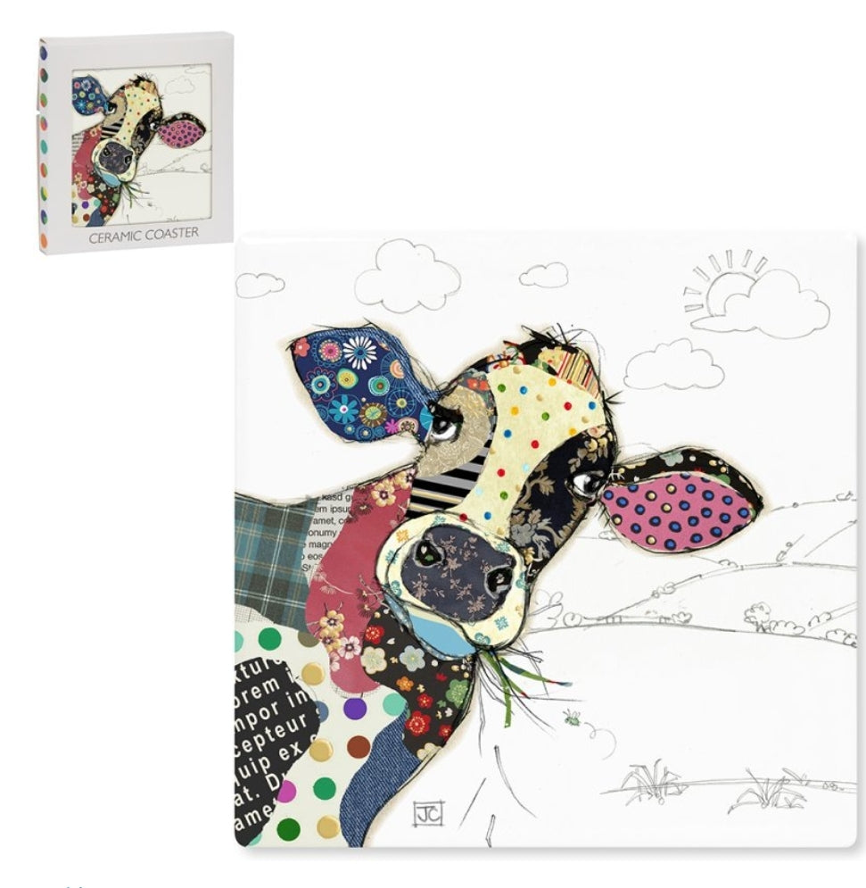 Bug Art Connie Cow Coaster