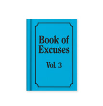 Load image into Gallery viewer, Book Of Excuses A7 Fabric Hardback Notebook
