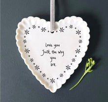 Load image into Gallery viewer, 6272 Scallop Hanging Heart - Love you
