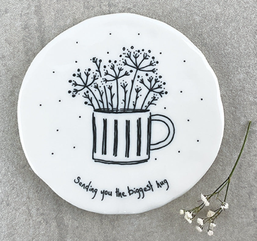 190 Biggest Hug Porcelain Coaster