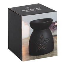 Load image into Gallery viewer, Black Pentagram Cut Out Oil Burner
