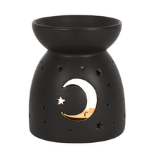 Load image into Gallery viewer, Black Mystical Moon Cut Out Oil Burner
