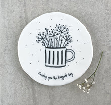 Load image into Gallery viewer, 190 Round Porcelain Coaster- Sending You The Biggest Hug
