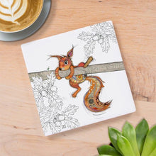 Load image into Gallery viewer, Bug Art Sammy Squirrel Coaster
